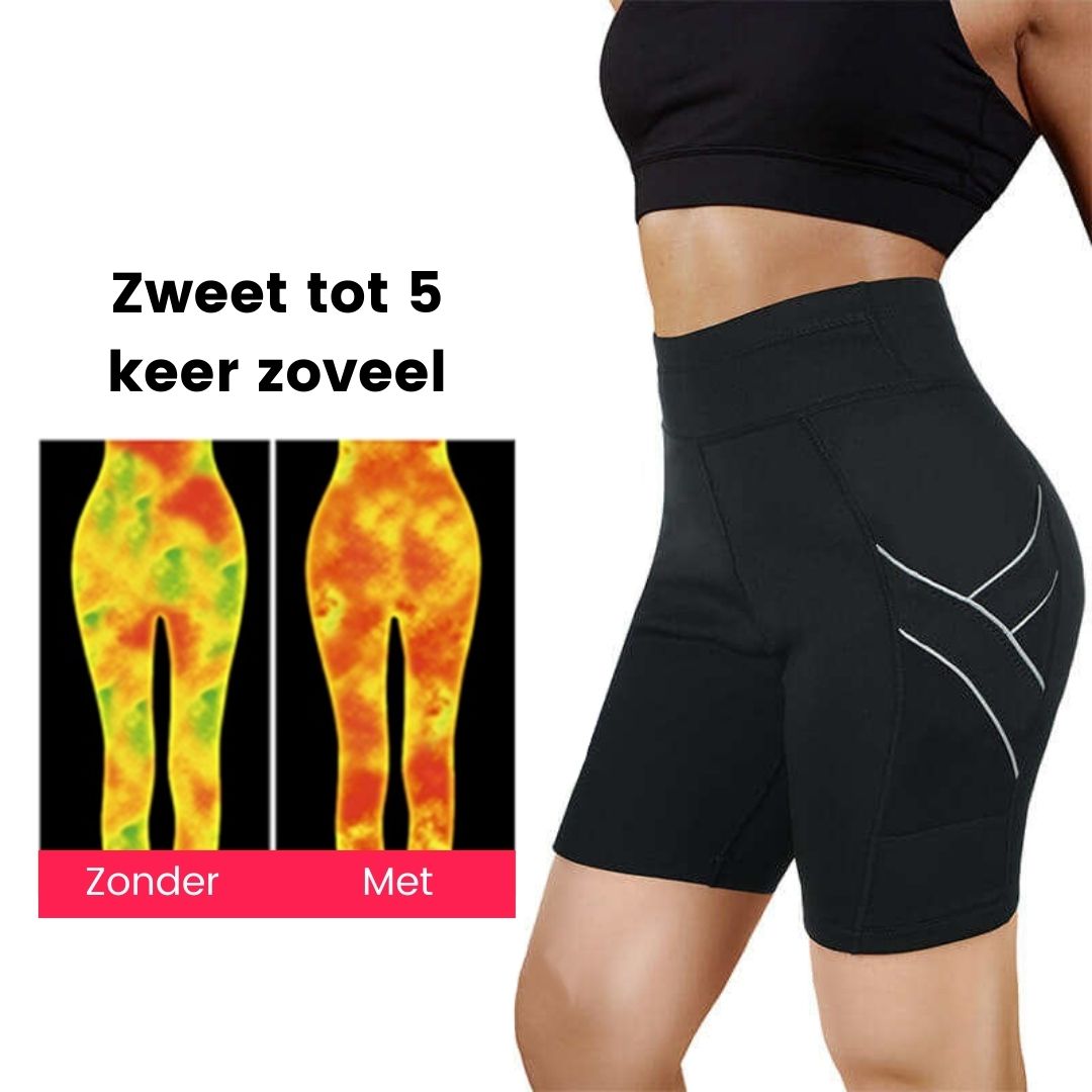 Sauna broek kort thermisch effect