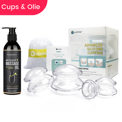 Cellulite Cupping en Olie Set